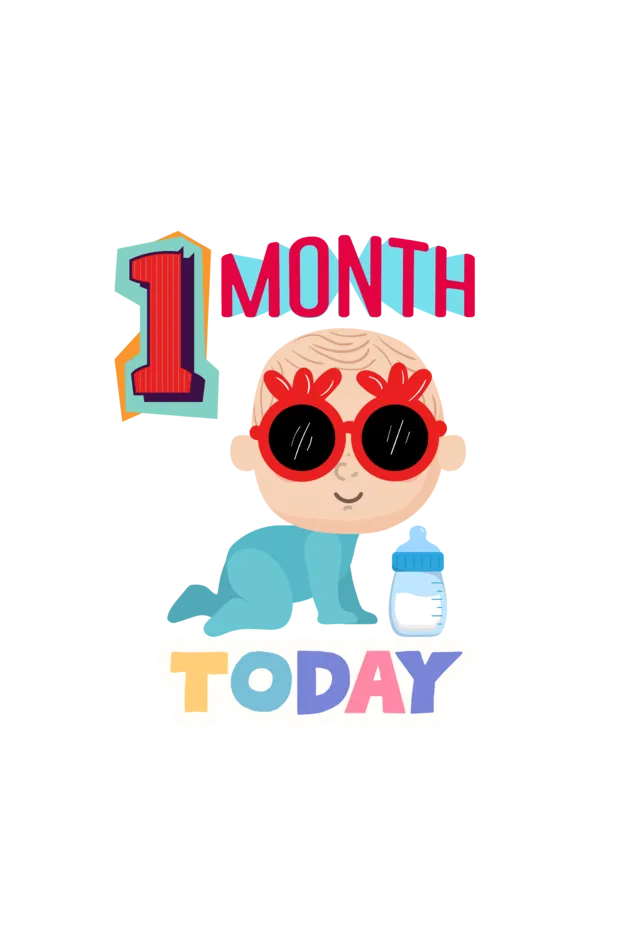 1 Month Celebration :  Cool Baby Rompers Printed For Your Baby's Monthly Milestone