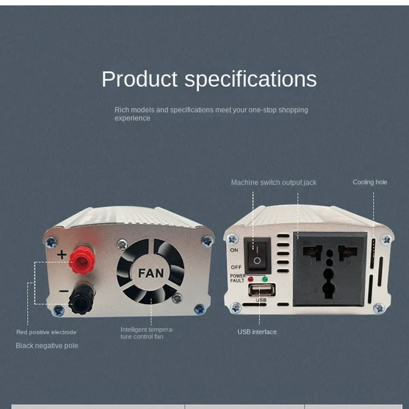 1000 Watt Power Inverter 12V  With 5V USB Input