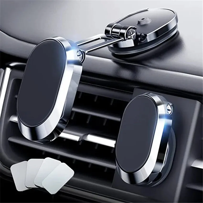 1080 Rotatable Magnetic Car Phone Holder: Secure and Hands-Free Driving