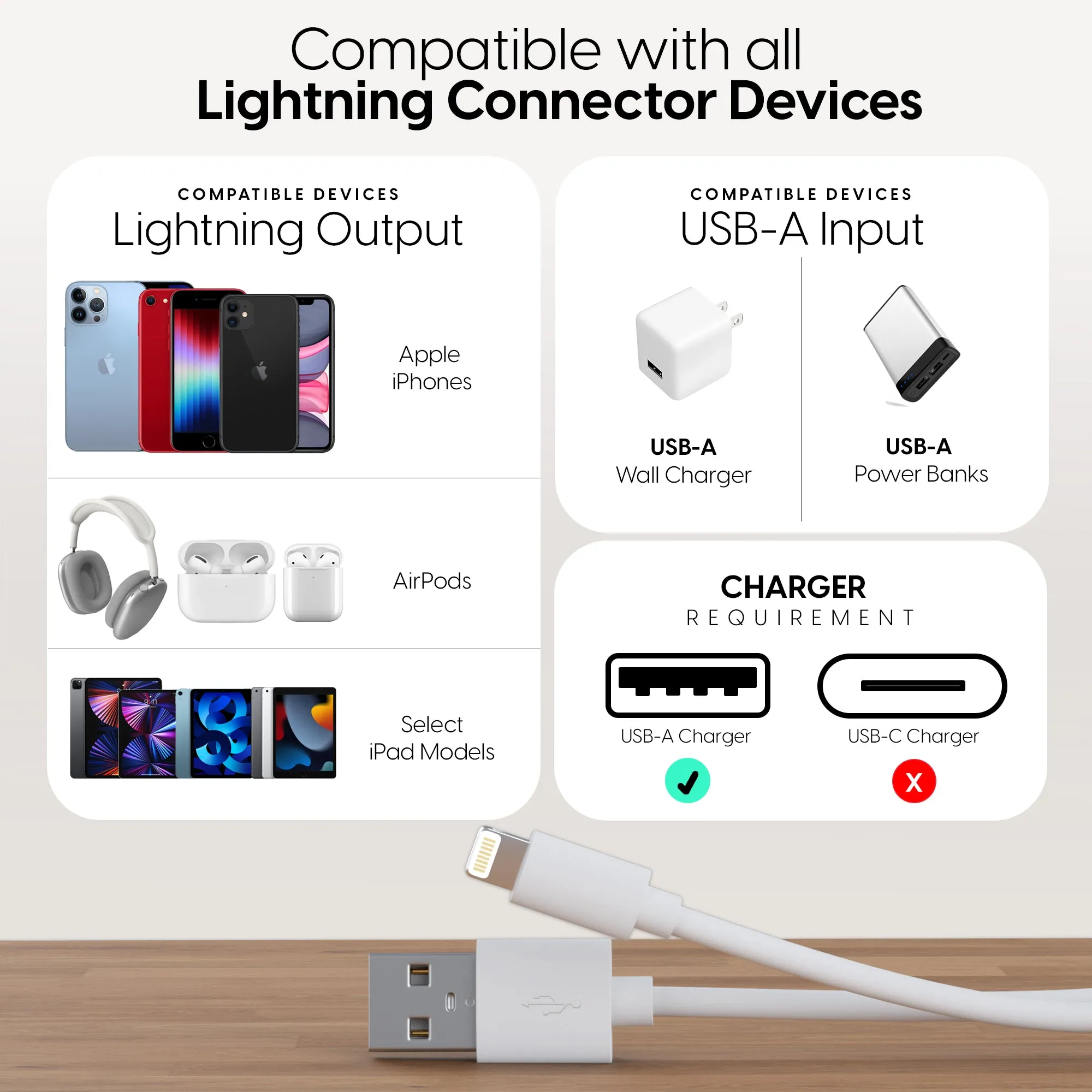 10ft Apple Lightning Cable