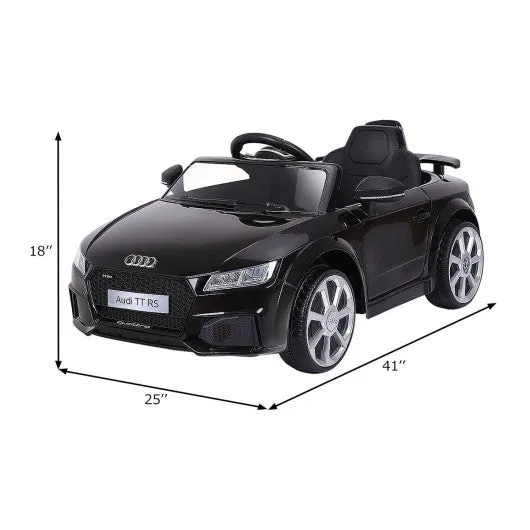 12V Audi TT RS Electric Remote Control MP3 Kids Riding Car-Black