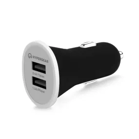 12W Dual USB Mini Car Charger | Black