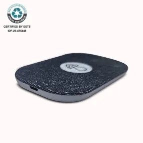 15W Wireless rPET and Cotton Charger - Spot Colour