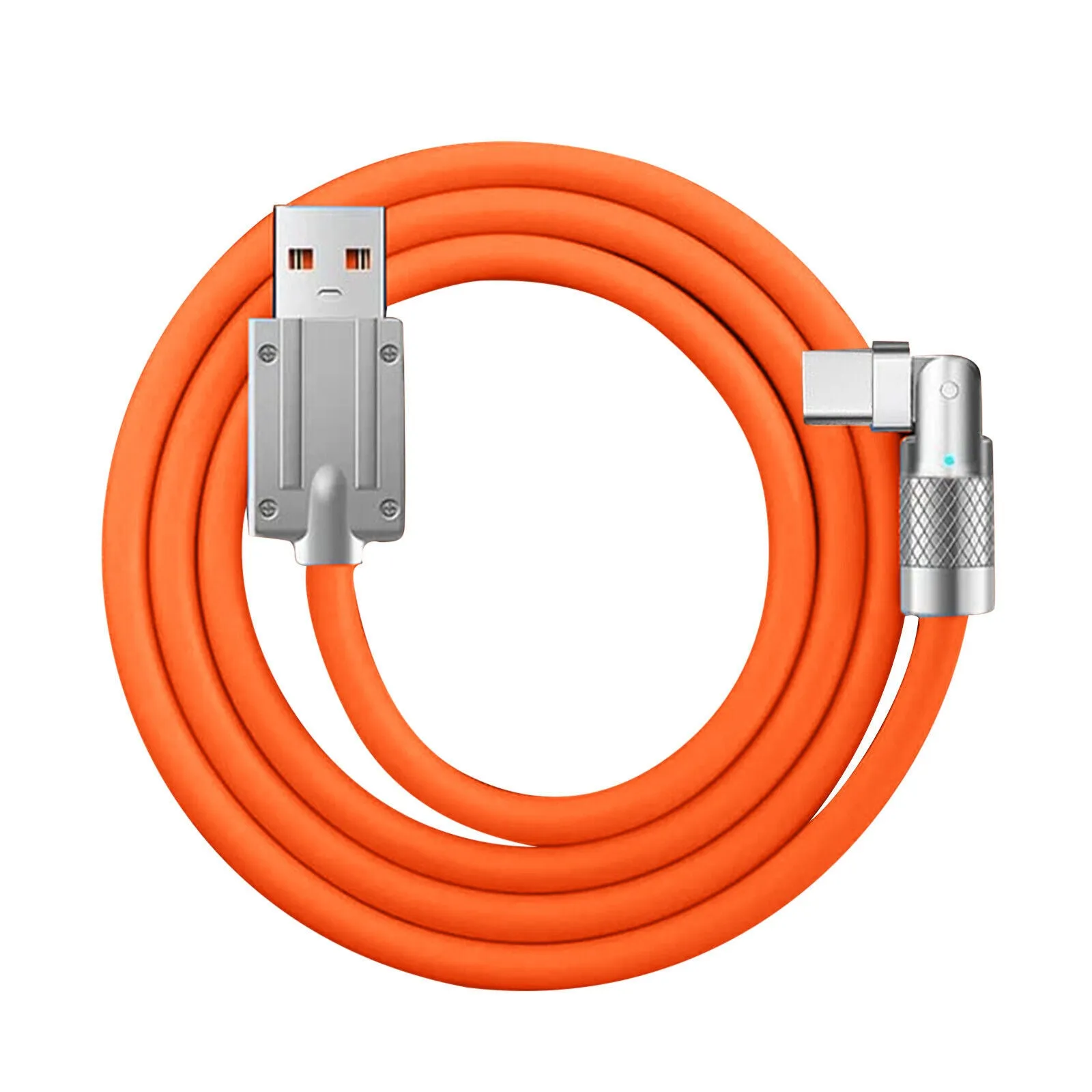 180cm  180¡ã Rotating 120W Fast Charge Cable-Type-C Orange