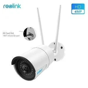 [2 Pack] Reolink Camera WiFi 2.4G/5G Outdoor HD IP Kamera Wireless Camera Weatherproof Security Cameras RLC-410W