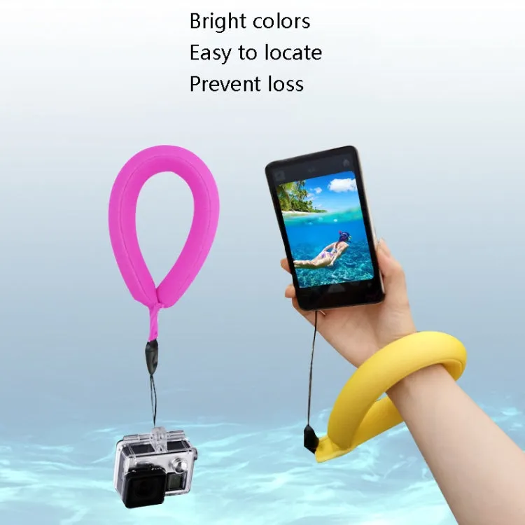 2 PCS Outdoor Camera Floating Tape Mobile Phone Sponge Floating With Diving Material Buoyancy Wristband(Rose Red)