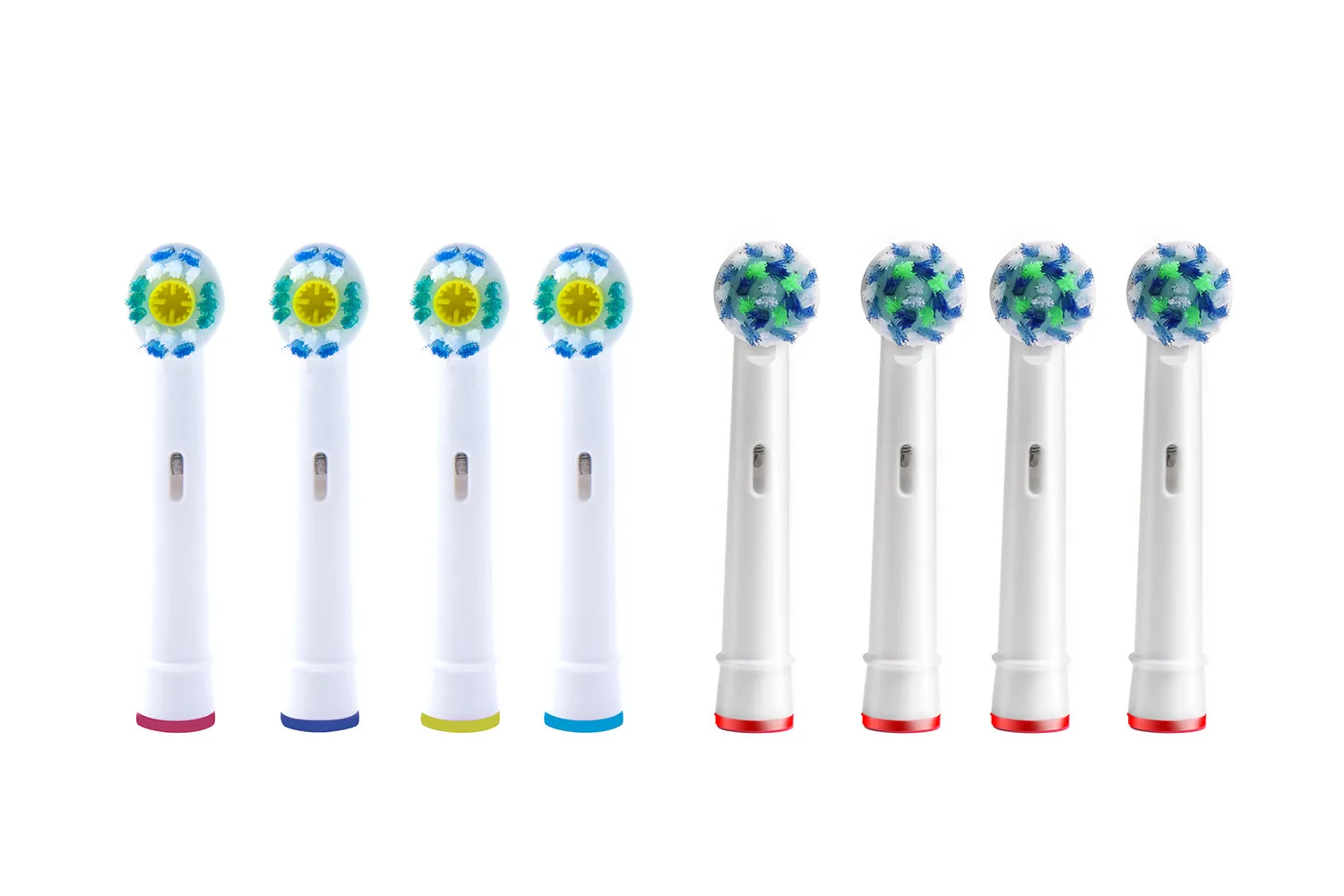 2 x 4pc Replacement Electric Toothbrush Heads Compatible for Oral B