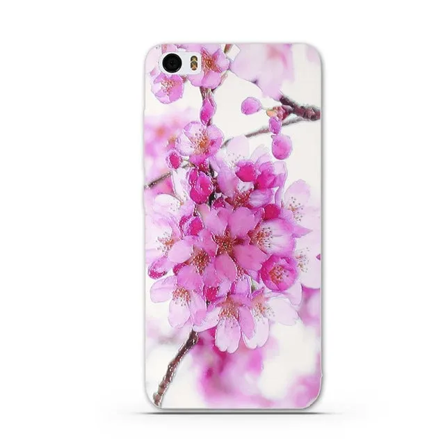 2017 Flower Printed Case for Xiaomi 5 Xiao Mi 5 MI5 M5 Soft Silicone Back Phone Cover for Xiaomi5 M 5 MI 5 Pro Xiaomi Mi5 Prime