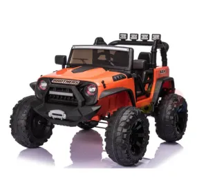 2025 ECD Upgraded Monster Jeep Style 24V Ride-On | Small 2 Seater | MP3 | Leather Seats | Rubber Tires | Remote