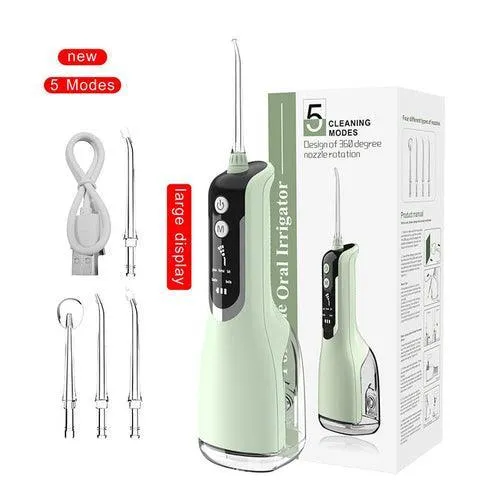 330ml Portable Oral Irrigator Dental Rechargeable Water Flosser 5