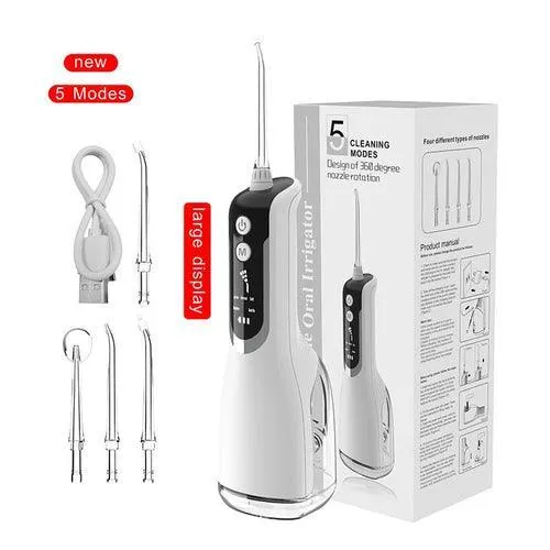 330ml Portable Oral Irrigator Dental Rechargeable Water Flosser 5