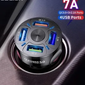 4 Ports USB Car Charger