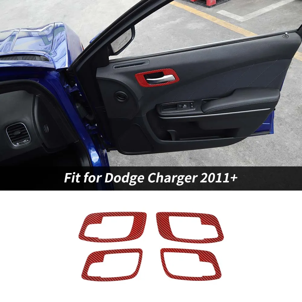 4x Door Handle Bowls Cover Trim Decor Bezels For Dodge Charger 2011  Accessories | CheroCar