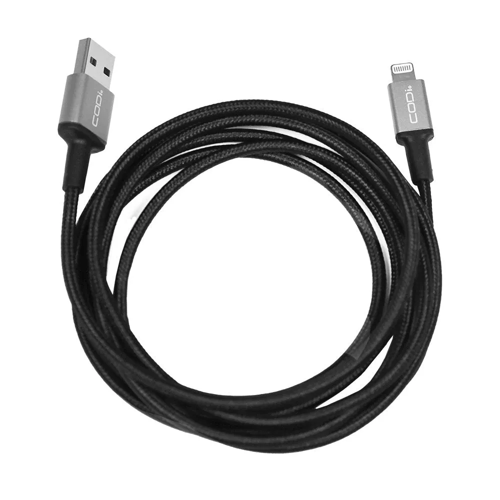 6ft Braided Nylon USB-A to MFI Lightning Charge & Sync Cable