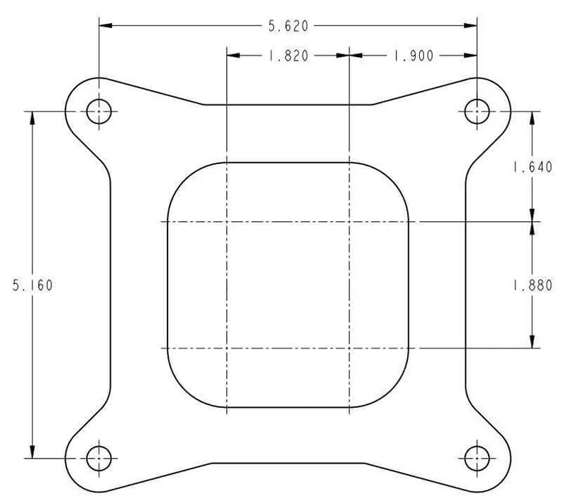 750 CFM 4-Barrel Street/Strip Carburettor - Shiny Finish HO0-4779S