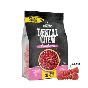 Absolute Holistic Dog Dental Chew Cranberry Petite 450g - 50pcs (2.5")