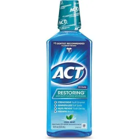 ACT Restoring Anticavity Fluoride Mouthwash Cool Mint