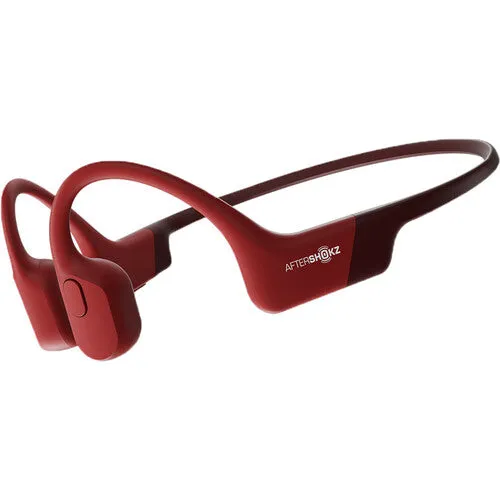 Aftershokz Aeropex Wireless Bone Conducting Headphones Red