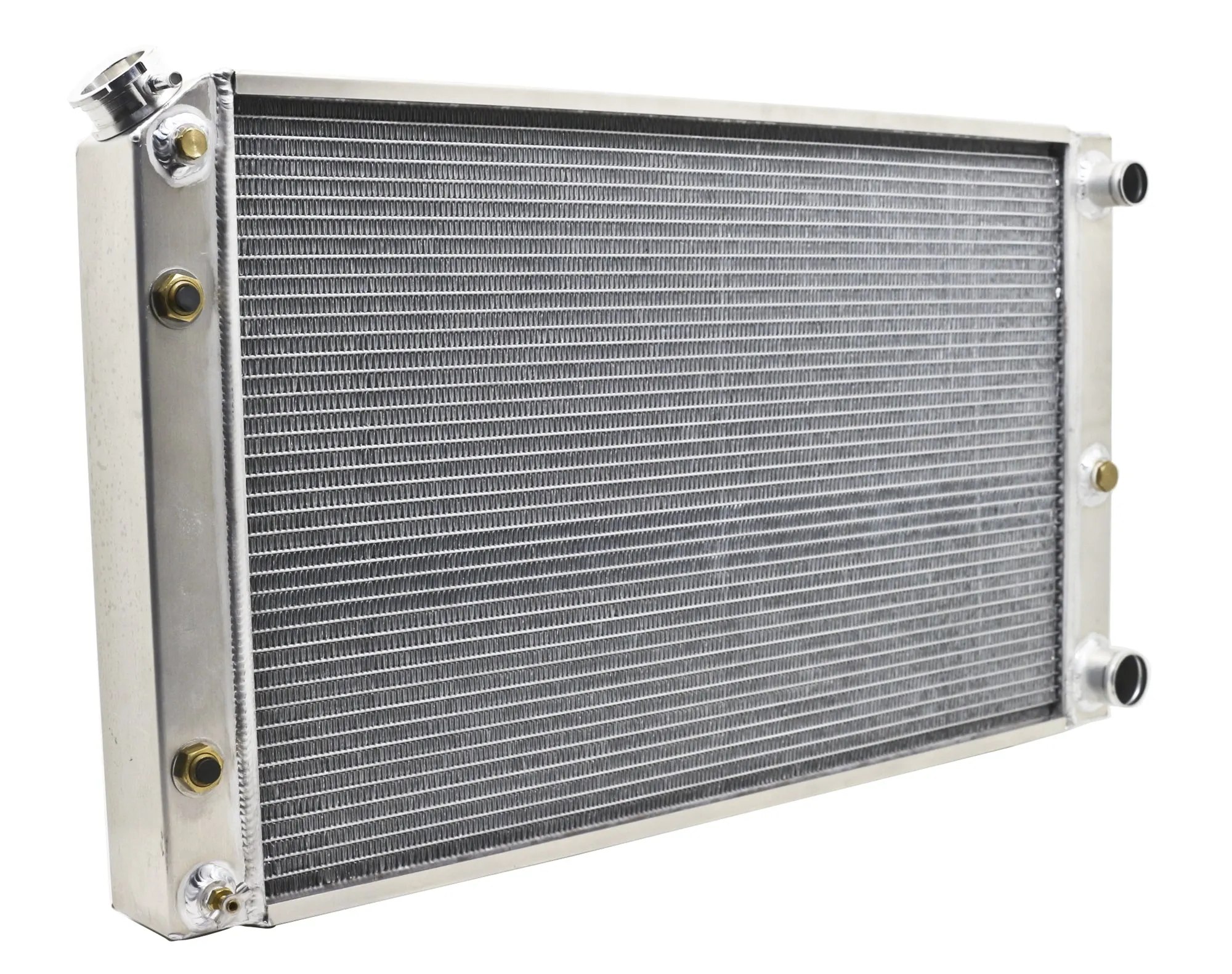 ALUMINUM EMC 1968-77 CHEVY CHEVELLE A-BODY RADIATOR DIRECT FIT W-AT LS CONVERSION - NATURAL