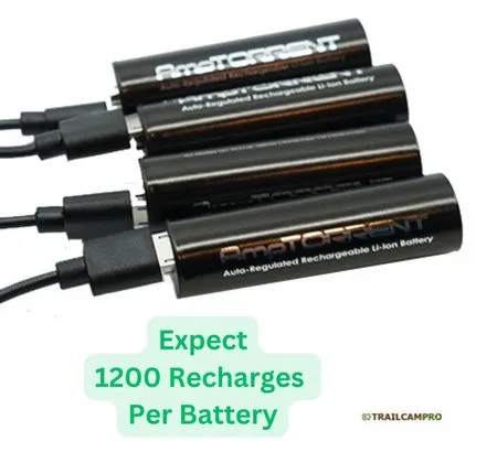 AmpTORRENT Rechargeable Lithium AA 4-Pack