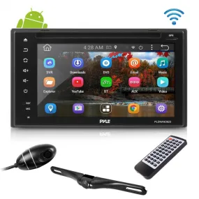 Android Stereo Receiver & Dual Camera System, Hd Dvr Dash Cam, Rearview Backup Camera, 6'' Touchscreen Display, Wi-Fi Web Browsing, App Download, Gps Navigation, Bluetooth Streaming, Hd 1080P Support, Double Din