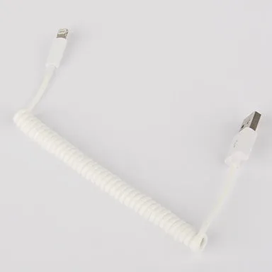 Apple 8 Pin Coiled Cable Charge and Data for iPhone 6 iPhone 6 Plus iPhone 5,iPad Mini,iPad 4,iPod