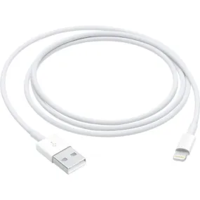 Apple Lightning to USB Charger Sync Cable for iPhone & iPad 1 Meter (3ft) - A1480 (MD818ZM/A)