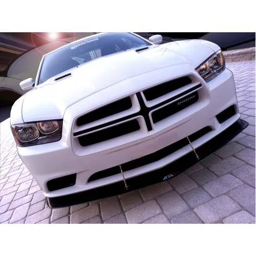 APR Carbon Fiber Front Wind Splitter w/ Rods: Dodge Charger 2011 - 2014 (Non SRT8)