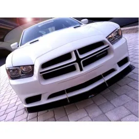 APR Carbon Fiber Front Wind Splitter w/ Rods: Dodge Charger 2011 - 2014 (Non SRT8)