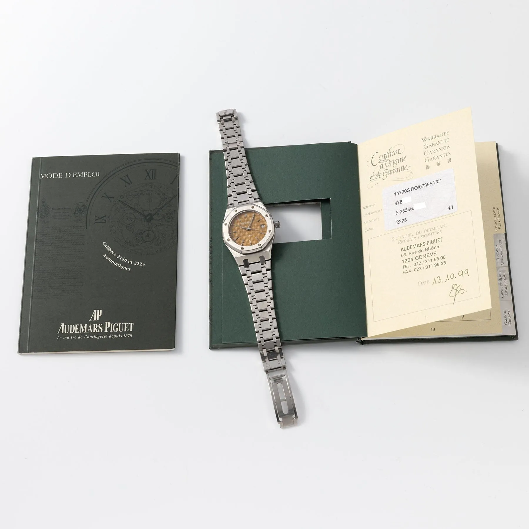 Audemars Piguet Royal Oak 14790ST Tropical dial with Original Guarantee Paper