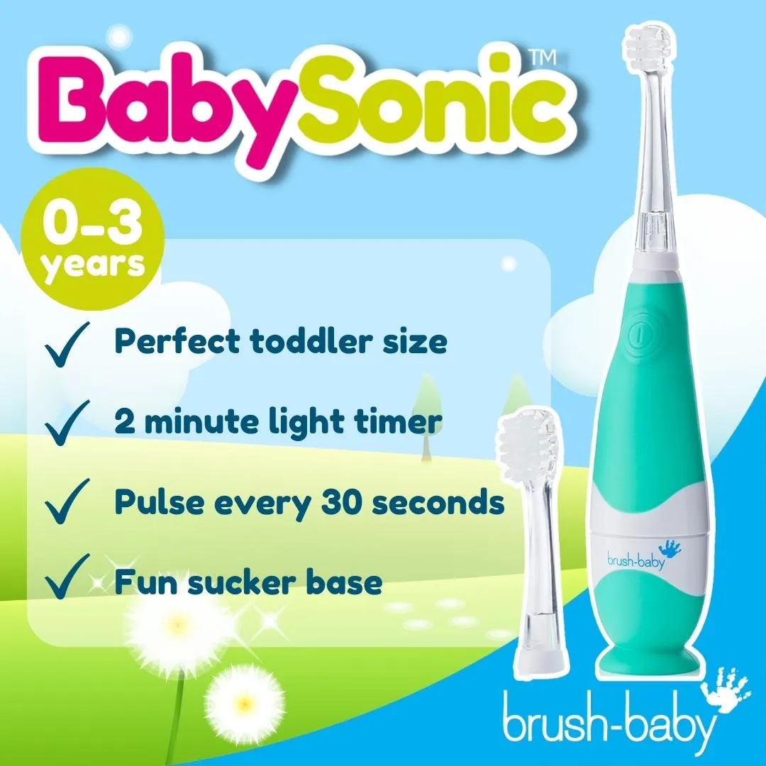 BabySonic® Blue Electric Toothbrush for Toddlers (Pack of 2)