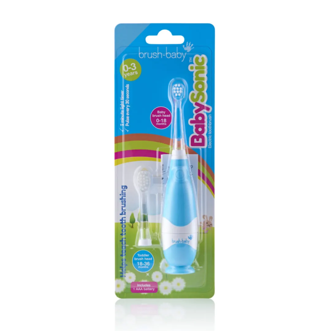 BabySonic® Blue Electric Toothbrush for Toddlers (Pack of 2)