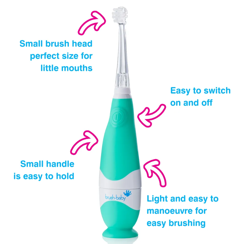 BabySonic® Blue Electric Toothbrush for Toddlers (Pack of 2)