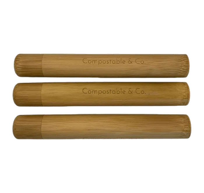 Bamboo Toothbrush Travel Case