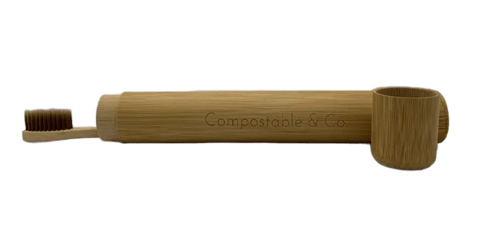 Bamboo Toothbrush Travel Case