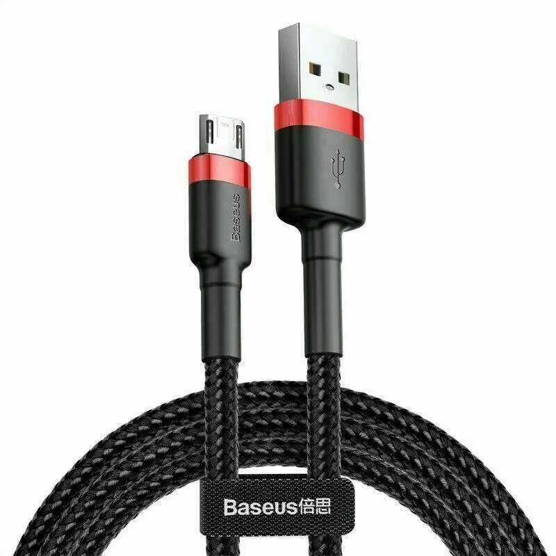 BASEUS 1M Fast Charging USB Type C Cable For Samsung Galaxy S series A series Note Tab LG Huawei HTC Google Pixel Android –Black