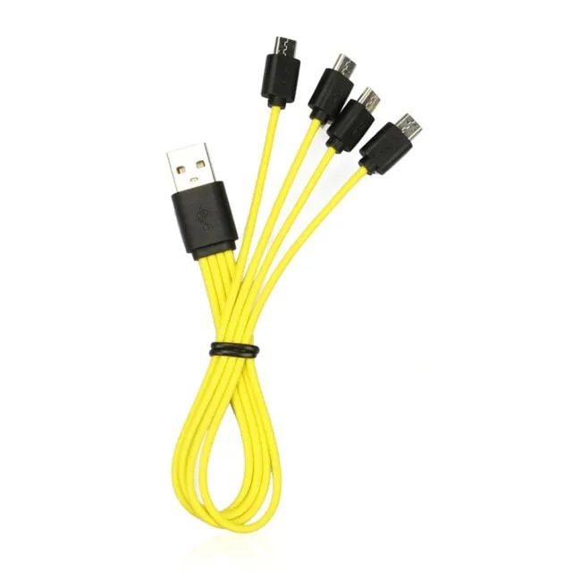 Battery Multifunctional 4-for-1 Data Cable Charging Cable Android Data Cable Micro USB Interface Charging Cable