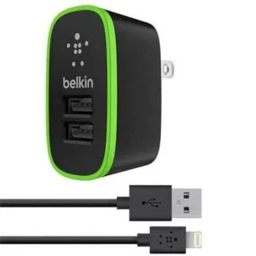 Belkin 2-Port Home Charger with Lightning Cable for iOS Devices