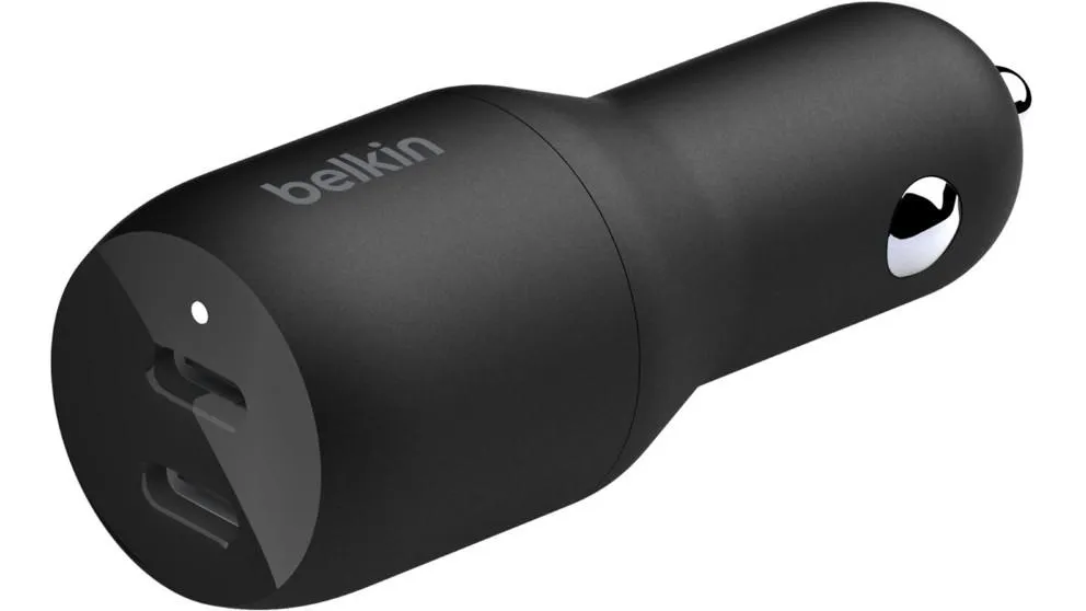 Belkin BoostCharge 36W Dual-Port USBC Car Charger