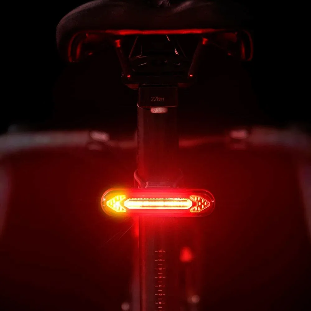 Bicycle Light USB Rechargeable Tail Light Warning Bike Rear Light Smart Wireless Remote Turn Signal Light LED Bicycle Lantern