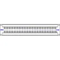 Bittree 422A32 64-Port 2x32 RS422 Active Data Patchbay