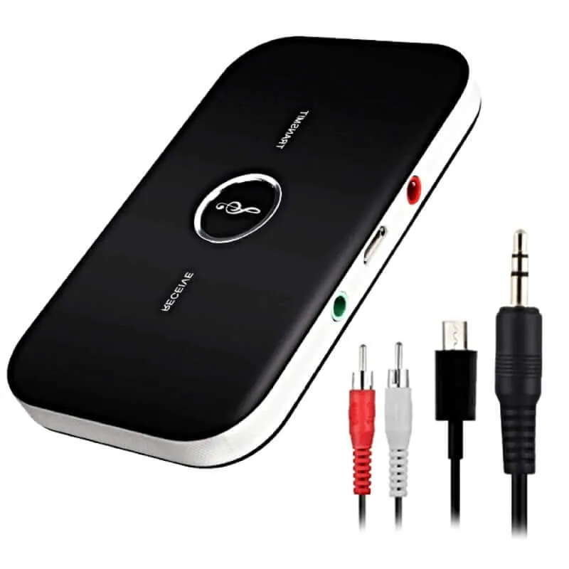 Bluetooth Transmitter & Receiver 3.5Mm Audio Cable 2-In-1 Wireless Adapter For Headphone Speaker