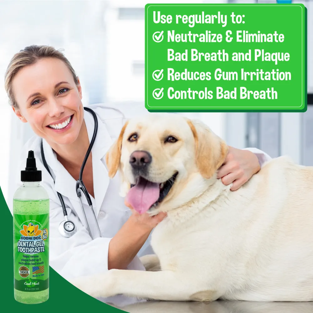 Bodhi Dog Pet Dental Gel | New Thicker Formula | Plaque Remover & Breath Freshener | Toothpaste for Dogs and Cats | Made in USA