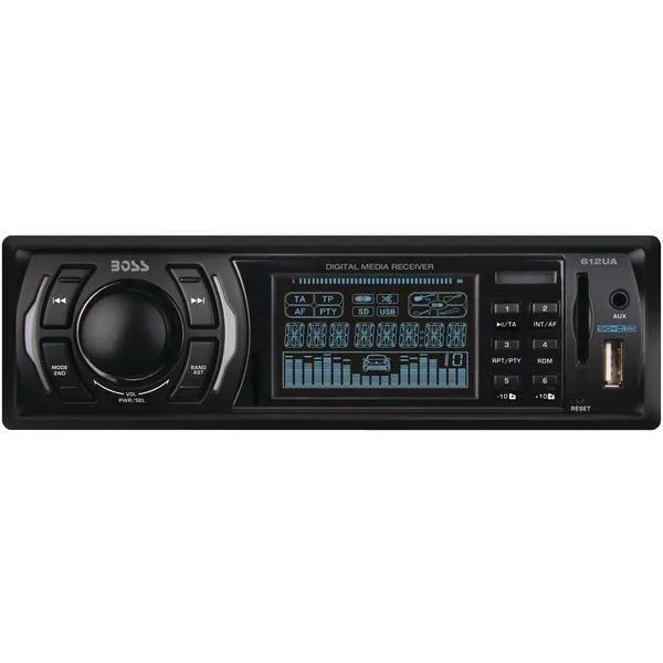 BOSS Audio Systems 612UA Single-DIN In-Dash Mechless AM-FM Receiver