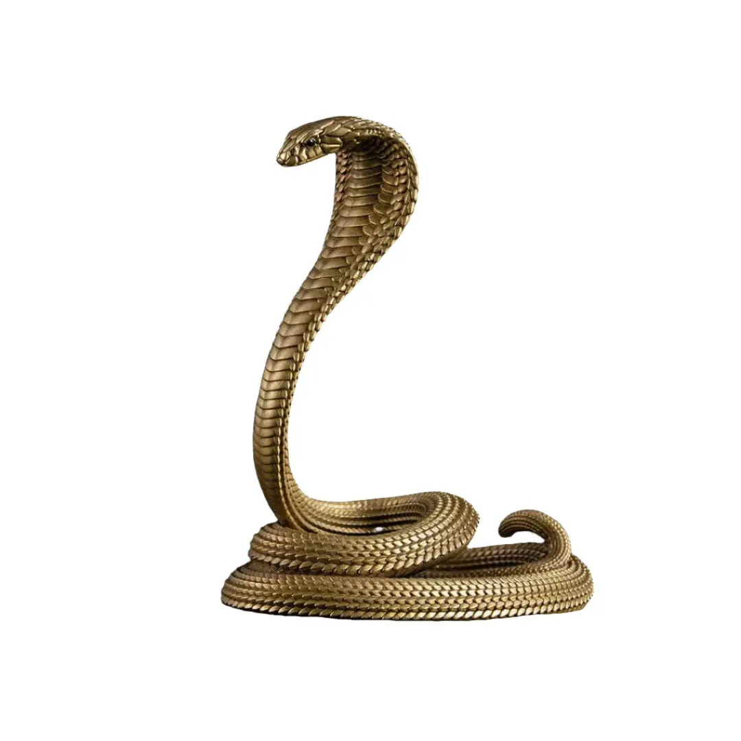 Brass & Silver Cobra Snake Phone Stand