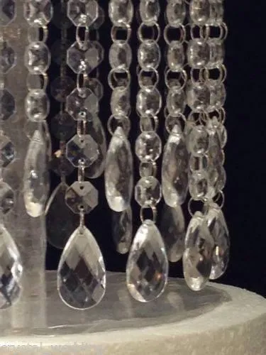 Cake Separator divider, Crystal tear drop design by Crystal wedding uk