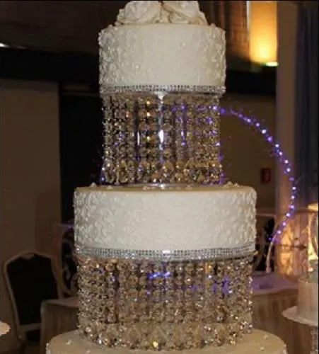 Cake Separator divider, Crystal tear drop design by Crystal wedding uk