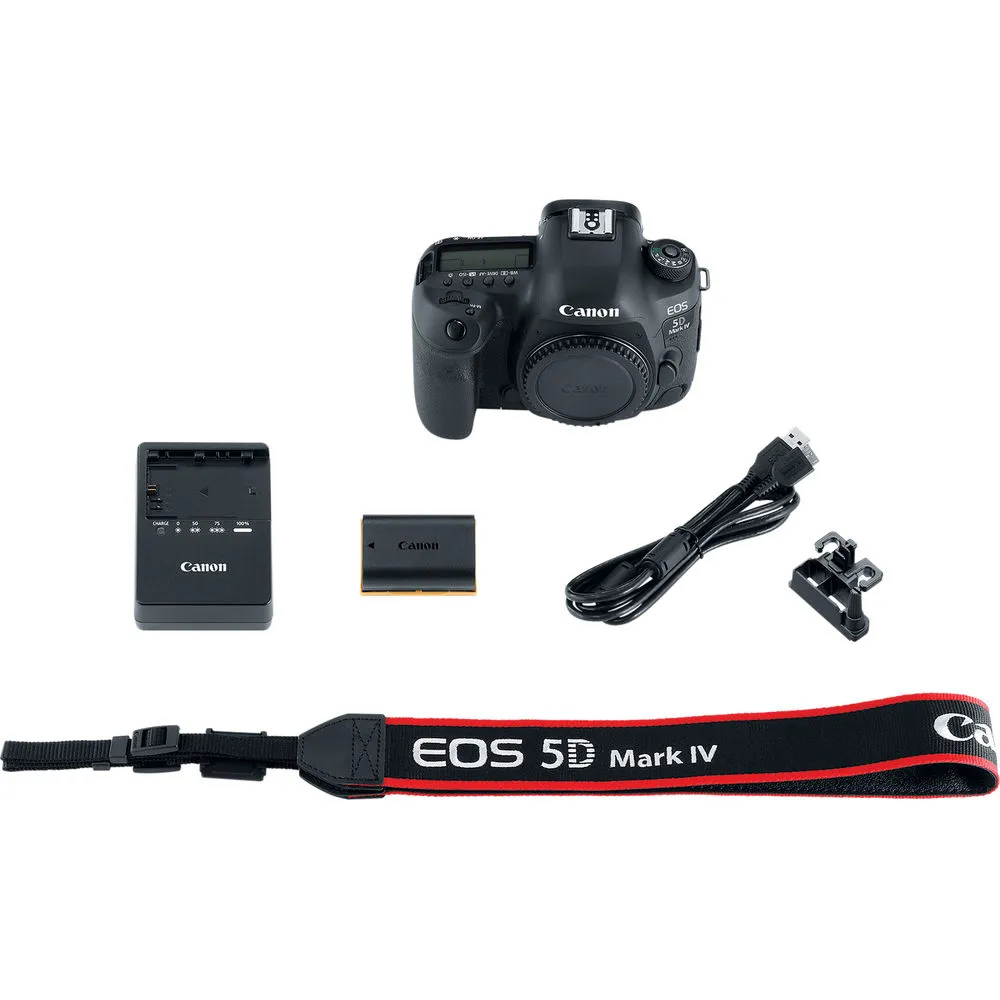 Canon EOS 5D Mark IV DSLR Camera Body Only 1483C002  - Basic Bundle