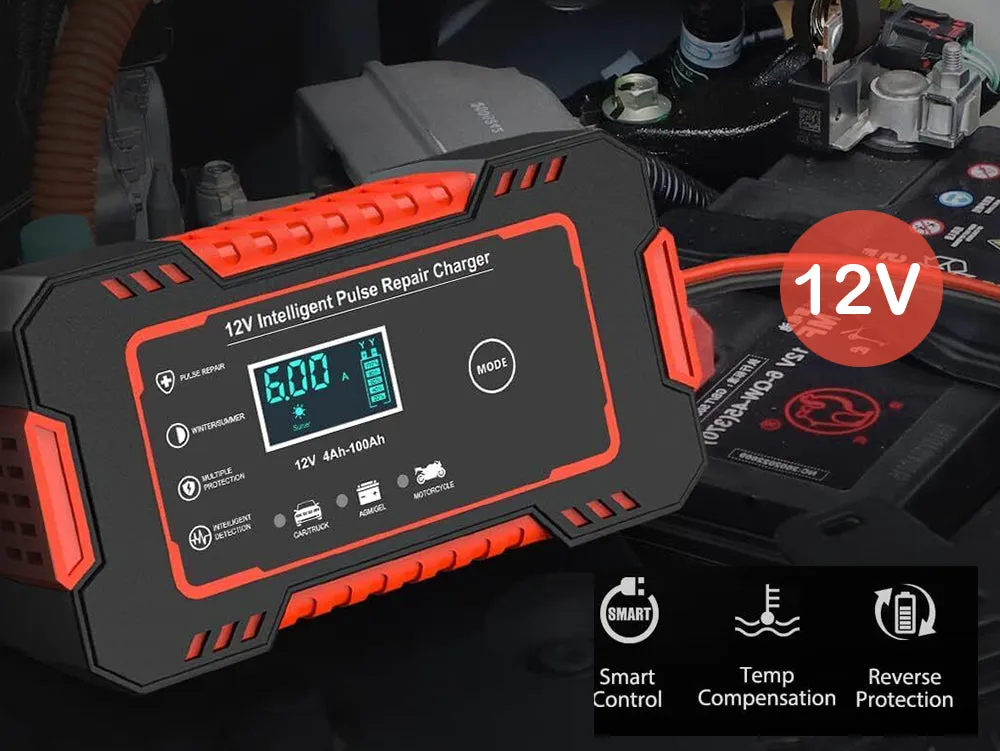 Car Battery Charger 12V 8A/24V 4A