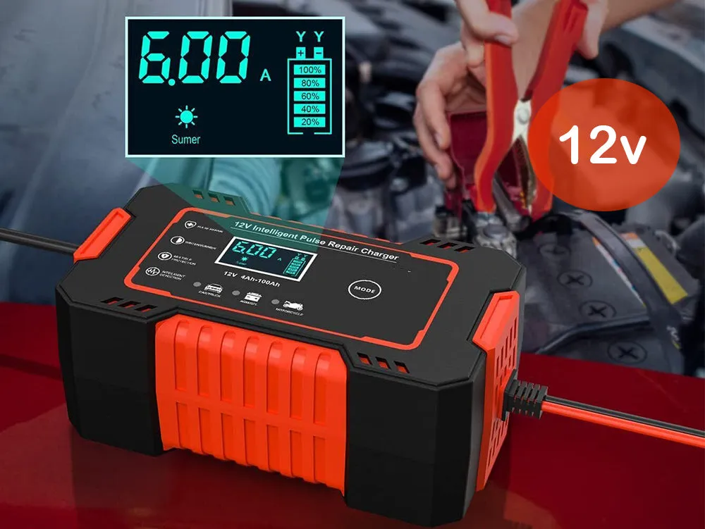 Car Battery Charger 12V 8A/24V 4A